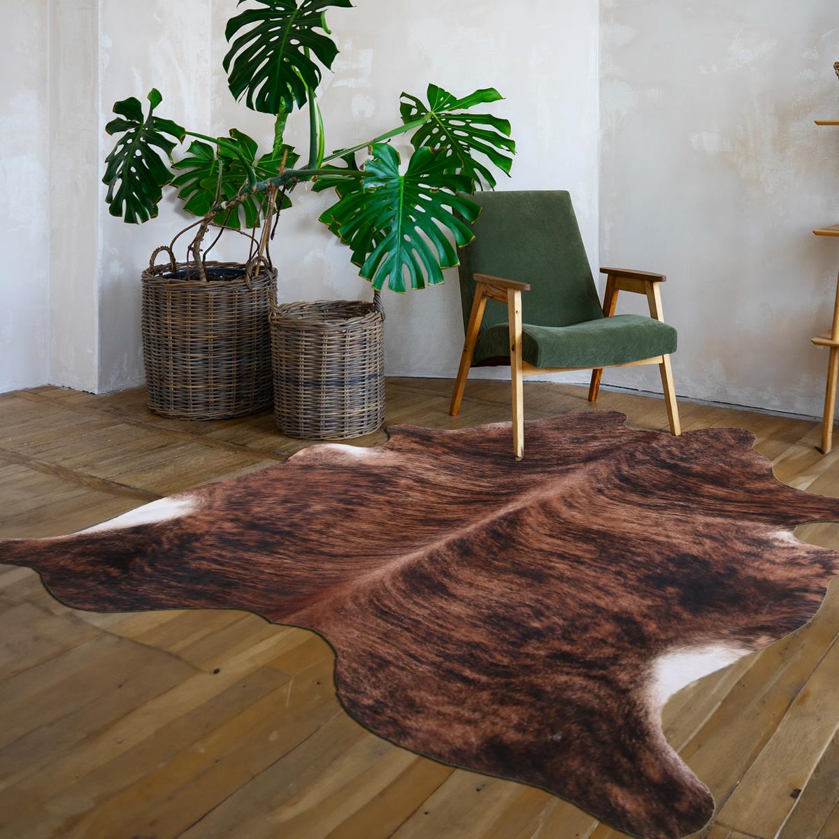 Medium Brindle Cowhide