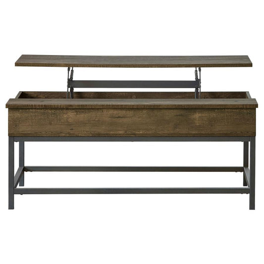 Byers Lift-Top Coffee Table in Brown Oak