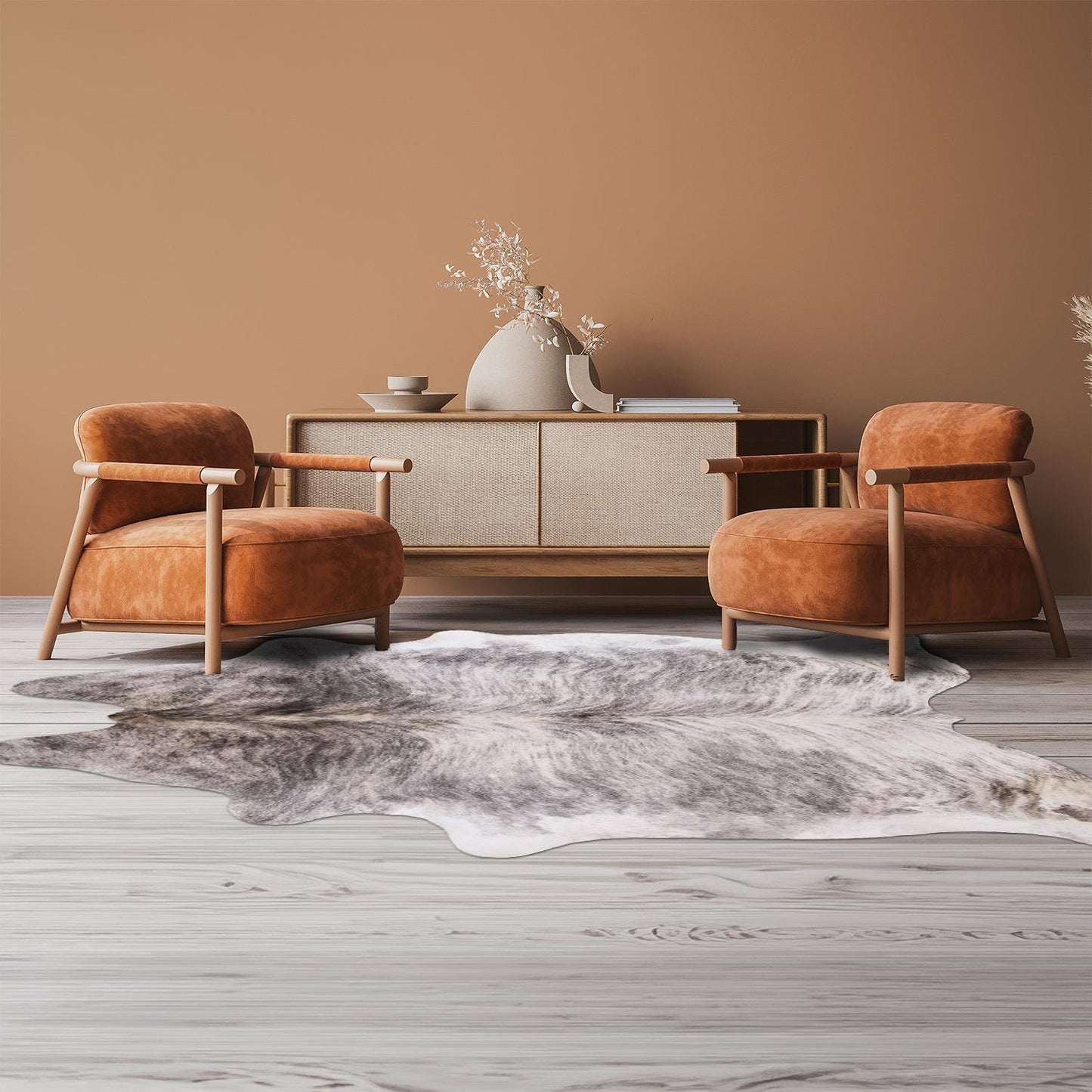 Light Brindle Cowhide