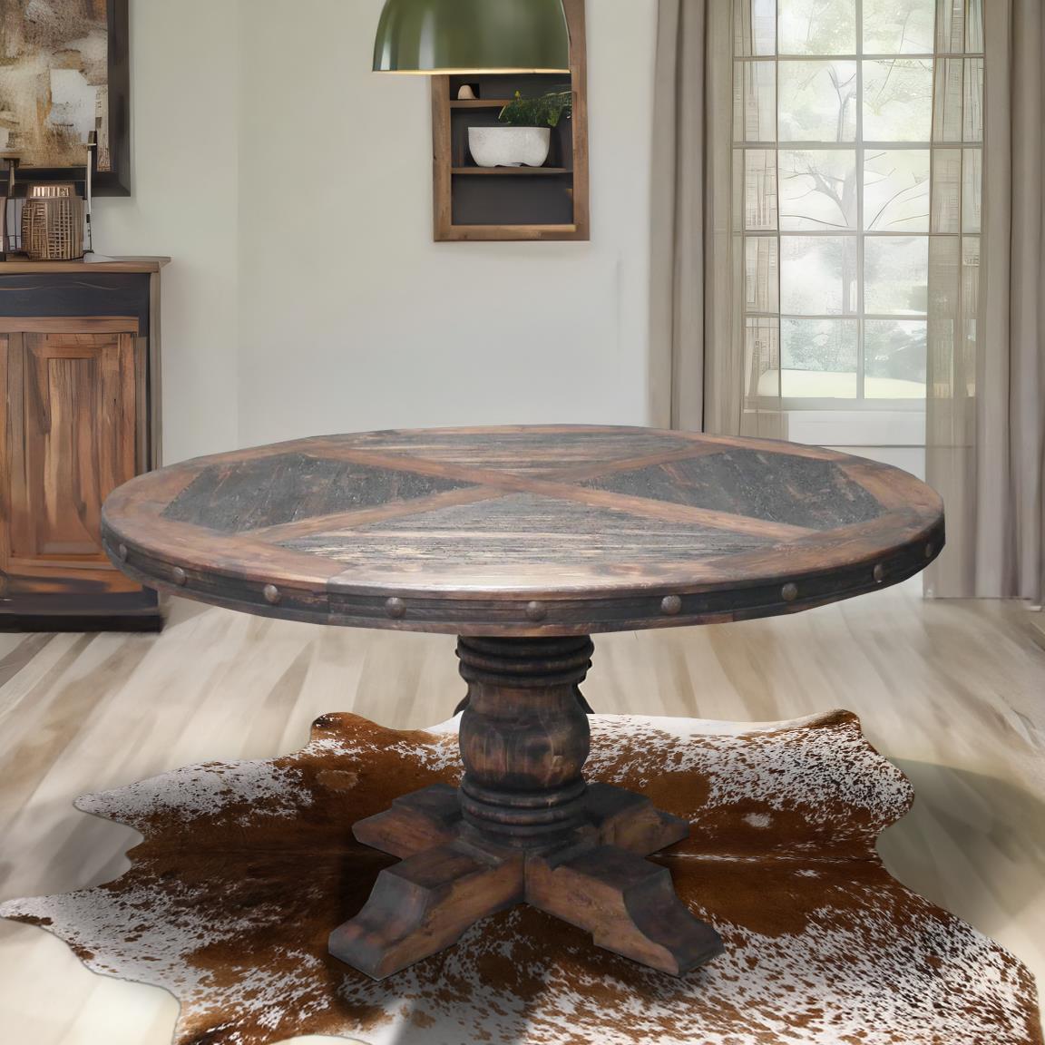 60" Round Table with Pedestal Base