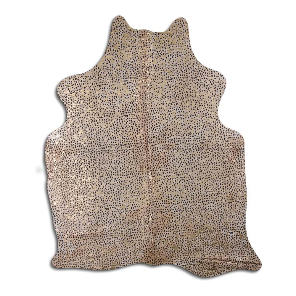 Cheetah Gold Metallic Cowhide