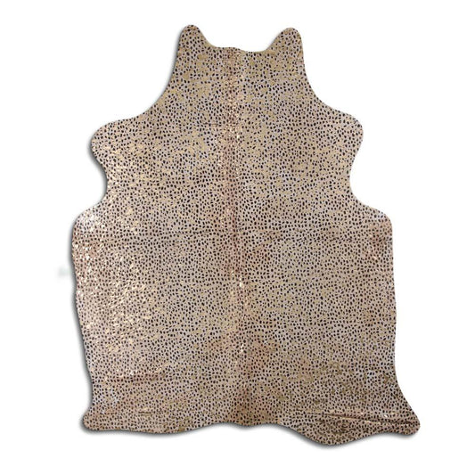Cheetah Gold Metallic Cowhide