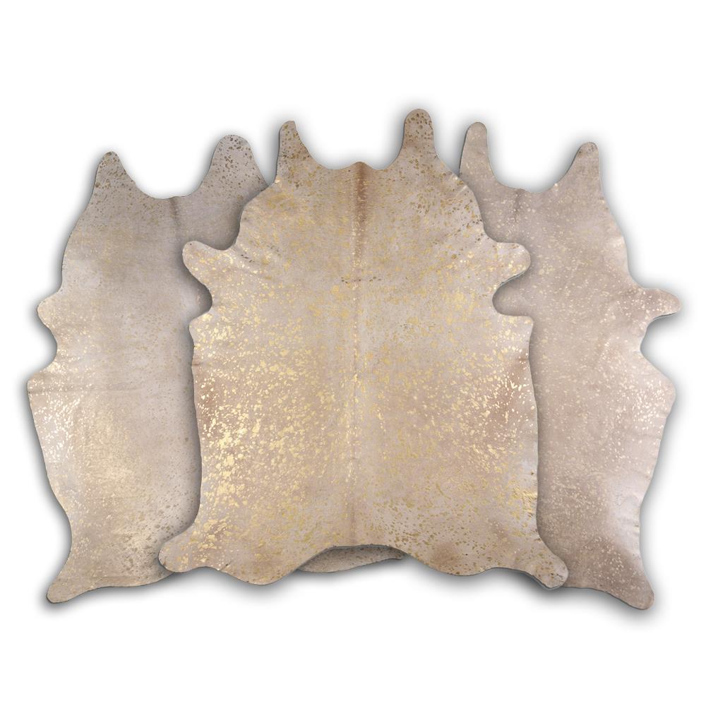 Gold Metallic Cowhide