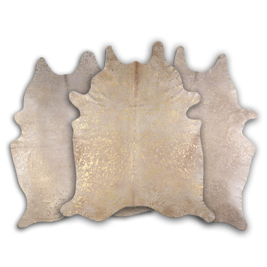 Gold Metallic Cowhide