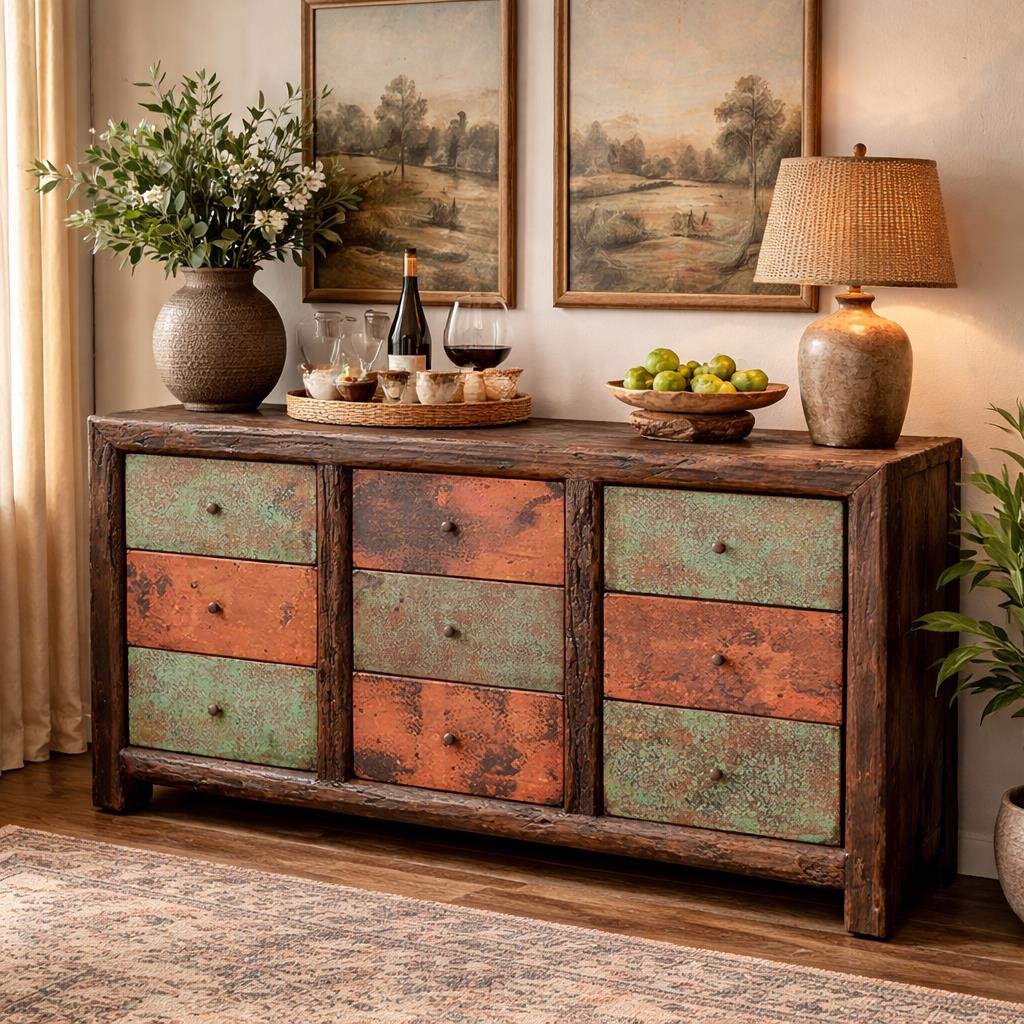 Copper Buffett Table