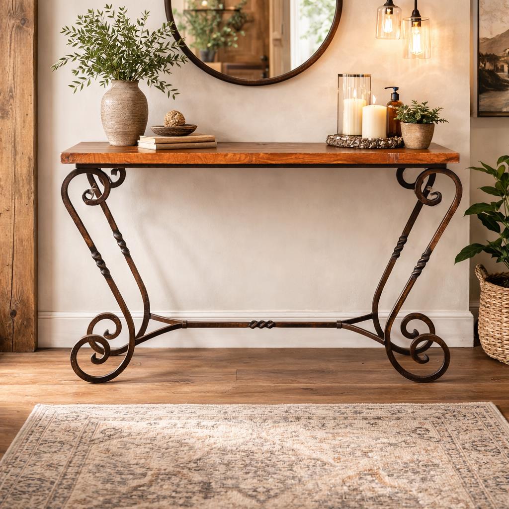 Blacksmith Copper Console Table