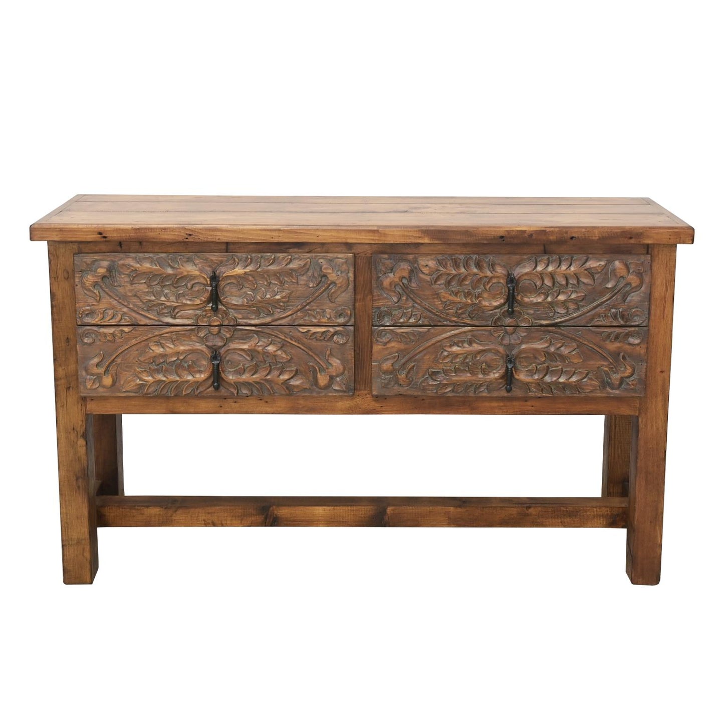 Hand Carved Drawers Console