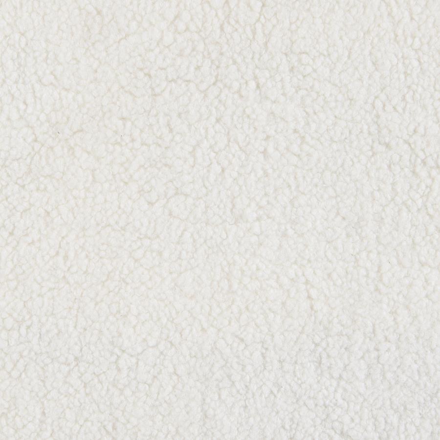 Isabella Faux Sheepskin Upholstered Sofa Natural